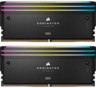 Пам'ять для настільних комп'ютерів Corsair 32 GB (2x16GB) DDR5 6000 MHz Dominator Titanium RGB Black (CMP32GX5M2B6000C30) 