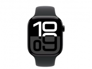 Смарт-часы Apple Watch Series 10 GPS + Cellular 42mm Jet Black Alu. Case w. Black Sport Band - M/L (MWX73) 