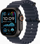 Смарт-годинник Apple Watch Ultra 2 GPS + Cellular 49mm Black Titanium Case w. Navy Ocean Band (MYTC3+MYPA3) 