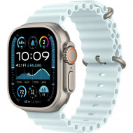 Смарт-годинник Apple Watch Ultra 2 GPS + Cellular 49mm Natural Titanium Case w. Ice Blue Ocean Band (MYT03+MXTF3) 