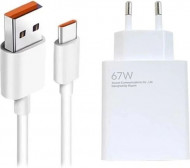 Сетевое зарядное устройство для Xiaomi Wall Charger 67W White + USB-C (BHR4935CN) 