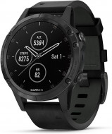 Спортивные часы Garmin Fenix 5 Plus Sapphire Black with Leather Band (010-01988-07) 