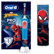 Электрическая зубная щетка Oral-B Pro Kids «Человек-Паук» + футляр 