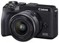 Беззеркальный фотоаппарат Canon EOS M6 Mark II kit (15-45mm) Black (3611C012) 