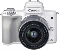 Бездзеркальний фотоапарат Canon EOS M50 Mark II kit (15-45mm) IS STM White (4729C028) 