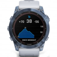 Смарт-годинник Garmin Fenix 7X Sapphire Solar M. Blue DLC Titanium w. Whitestone Band (010-02541-14/ 