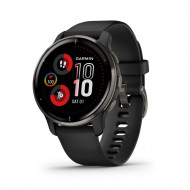 Смарт-годинник Garmin Venu 2 Plus Slate S. Steel Bezel w. Black Case and S. Band (010-02496-01/11/51)) 