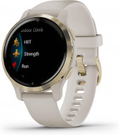 Смарт-годинник Garmin Venu 2S Light Gold Stainless Steel Bezel with Light Sand Case and Silicone Band (010-02429-01/11) 