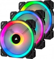 Вентилятор Corsair LL120 RGB Dual Light Loop RGB LED PWM 3 Fan Pack with Lighting Node PRO (CO-90500 