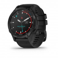 Спортивний годинник Garmin Descent Mk2S Carbon Grey with Black Silicone Band (010-02403-04) 