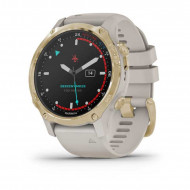 Спортивний годинник Garmin Descent Mk2S Light Gold with Light Sand Silicone Band (010-02403-01) 