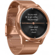 Смарт-часы Garmin Vivomove Luxe 18K Rose Gold PVD Stainless Steel w. Rose Gold Milanese B. (010-02241-04) 