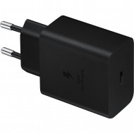 Сетевое зарядное устройство Samsung 45W Compact Power Adapter with Type-C to Type-C Cable Black (EP-T4510XBEG) 