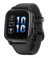 Смарт-годинник Garmin Venu Sq 2 – Music Edition Slate Aluminum Bezel with Black Case and Silicone Band (010-02700-00/10) 