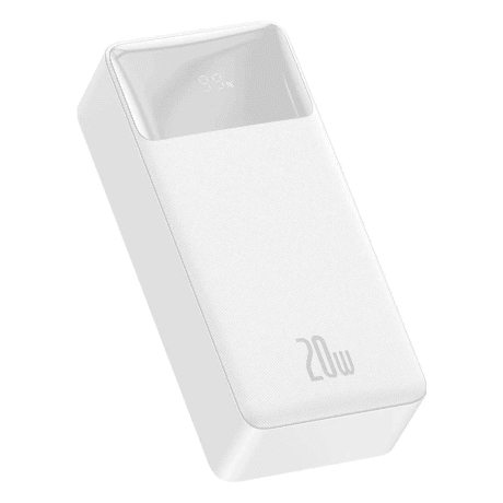 Внешний аккумулятор (павербанк) Baseus Bipow Digital Display 30000mAh 20W White (PPDML-N02, PPBD050402)