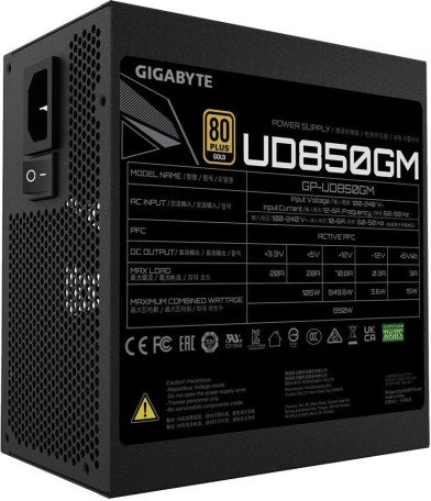 Блок живлення Gigabyte UD850GM (GP-UD850GM)  Фото №5