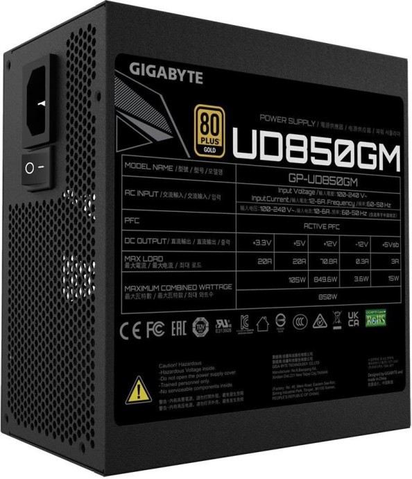 Блок питания Gigabyte UD850GM (GP-UD850GM)  Фото №5