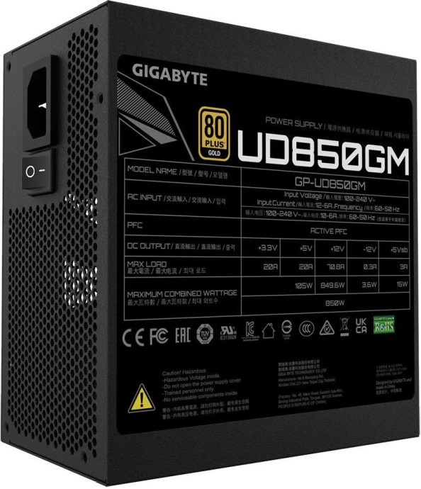 Блок живлення Gigabyte UD850GM (GP-UD850GM)  Фото №5