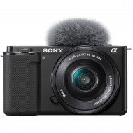 Компактний фотоапарат зі змінним об&#039;єктивом Sony ZV-E10 kit (16-50mm) Black (ILCZVE10LB.CEC)