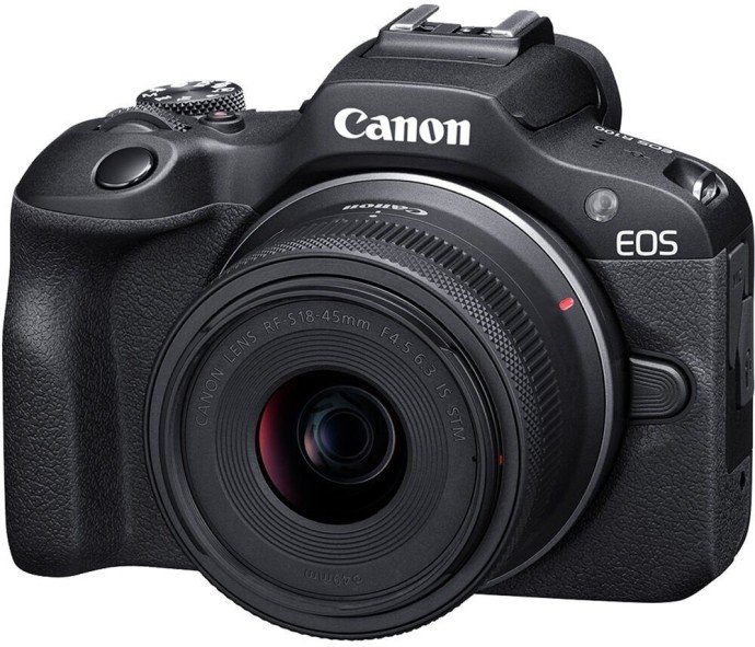 Бездзеркальний фотоапарат Canon EOS R100 kit 18-45mm IS STM (6052C013)  Фото №0