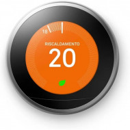 Теплый пол. Терморегулятор Google Nest Learning Thermostat 3rd Generation, Stainless Steel (T3028IT)