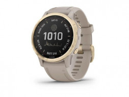 Смарт-годинник Garmin Fenix 6S Pro Solar Edition Light gold with light sand band (010-02409-11/10)