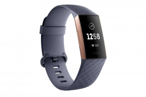 Фитнес браслет Fitbit Charge 3 Fitness Activity Tracker Small/Large Blue Grey/Rose Gold Aluminum