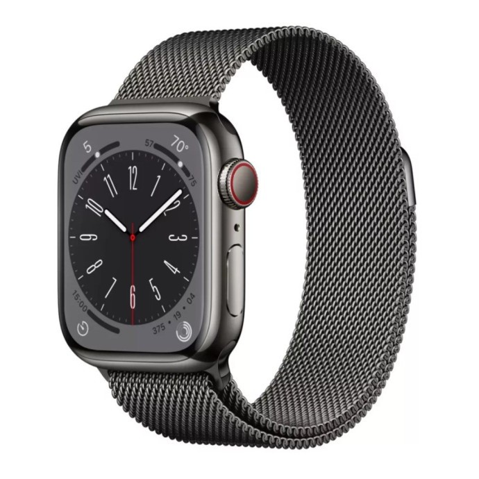 Смарт-часы Apple Watch Series 9 GPS + Cellular 45mm Graphite S. Steel Case w. Graphite Milanese Loop (MRMX3)  Фото №0