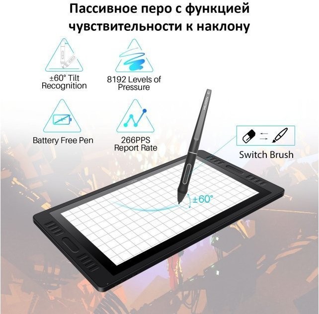 Графічний монітор Huion Kamvas Pro 20 GT1901  Фото №12