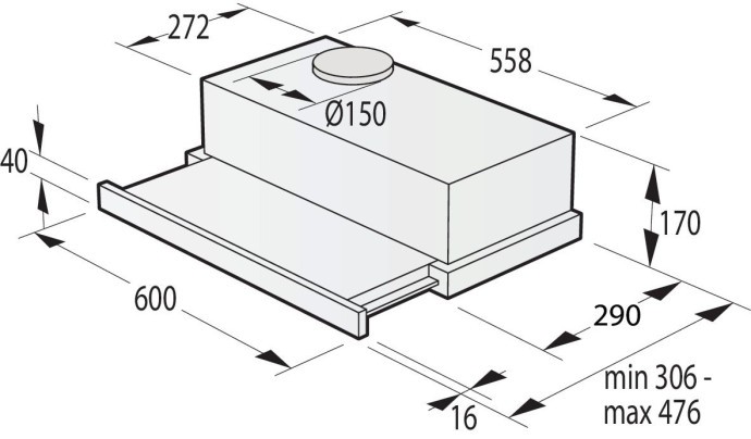 Витяжка телескопічна Gorenje TH62E4X  Фото №0