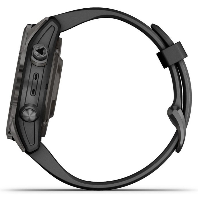 Смарт-годинник Garmin Epix Pro Gen 2 Sapphire 42mm Carbon G. DLC Ti. with Black Band (010-02802-14/1)  Фото №3