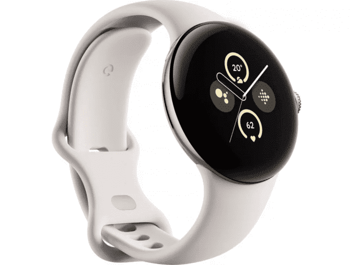 Смарт-часы Google Pixel Watch 2 Polished Silver Aluminum Case / Porcelain Active Band  Фото №1