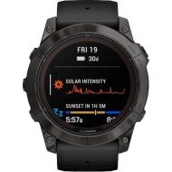 Смарт-годинник Garmin Fenix 7X Pro Sapphire Solar Carbon G. DLC Tit. with Black Band (010-02778-10/11)