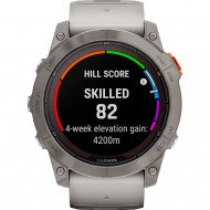 Смарт-годинник Garmin Fenix 7X Pro Sapphire Solar Titanium w. Fog Gray/Ember O. Band (010-02778-14/15)