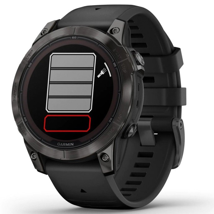 Смарт-годинник Garmin Fenix 7 Pro Sapphire Solar Carbon G. DLC Tit. with Black Band (010-02777-10/11)  Фото №0