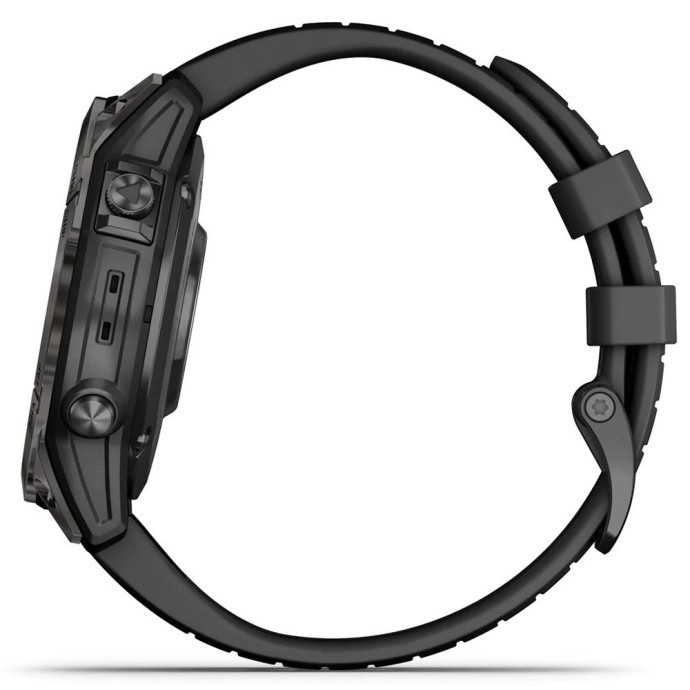 Смарт-годинник Garmin Fenix 7 Pro Sapphire Solar Carbon G. DLC Tit. with Black Band (010-02777-10/11)  Фото №3