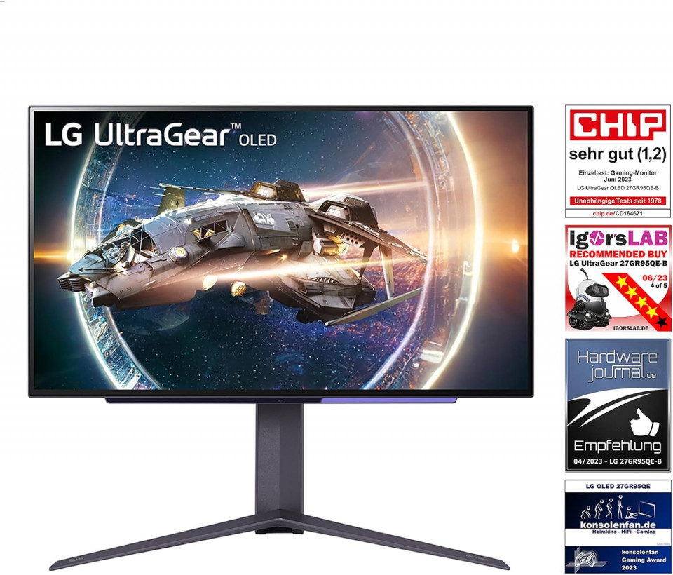 Монітор LG UltraGear 27GR95QE  Фото №6