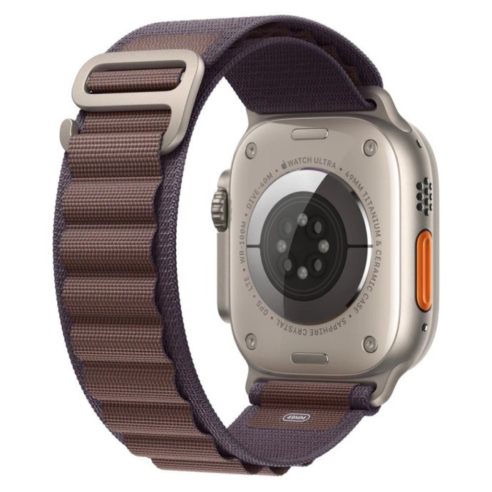 Смарт-годинник Apple Watch Ultra 2 GPS + Cellular 49mm Titanium Case with Indigo Alpine Loop - Large (MREW3)  Фото №1