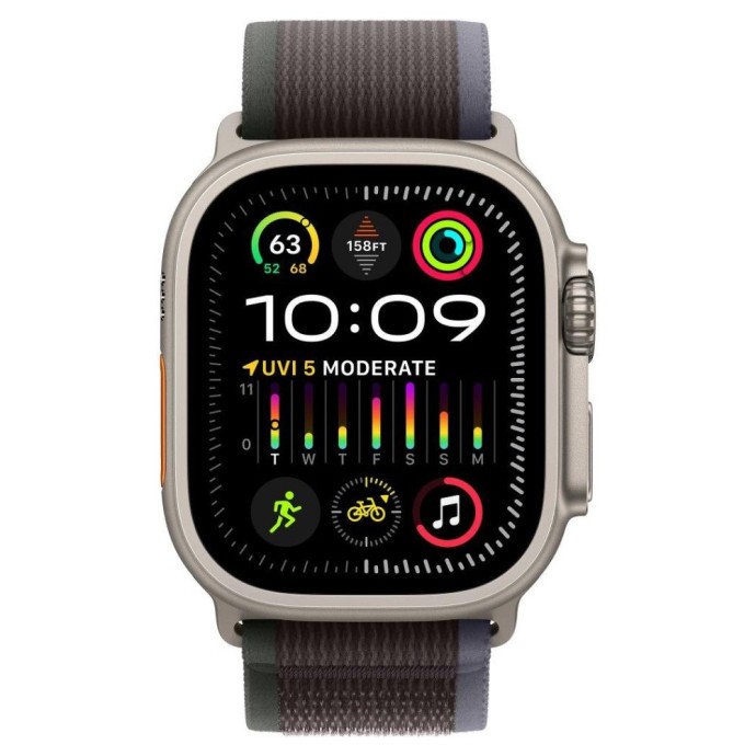 Смарт-годинник Apple Watch Ultra 2 GPS + Cellular 49mm Titanium Case with Blue/Black Trail Loop - M/L (MRF63)  Фото №0