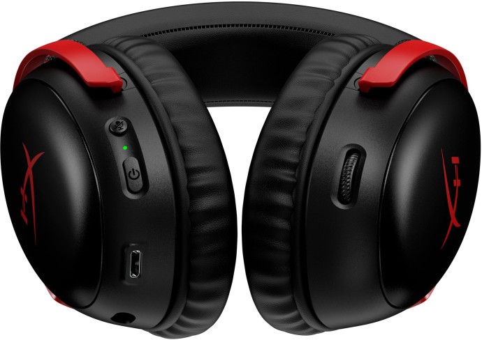 Навушники з мікрофоном HyperX Cloud III Wireless Black/Red (77Z46AA)  Фото №2