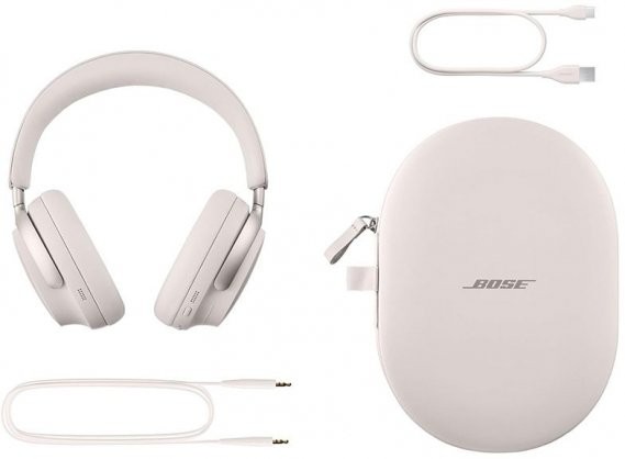 Навушники з мікрофоном Bose QuietComfort Ultra Headphones Smoke White (880066–0200)  Фото №1
