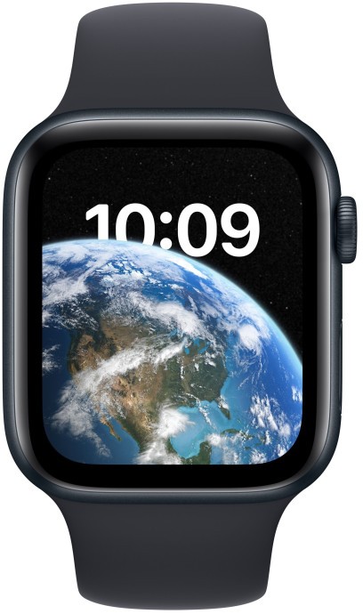 Смарт-часы Apple Watch SE 2 GPS 44mm часы Apple Watch SE 2 GPS 44mm Midnight Aluminum Case with Midnight Sport Band (MNK03)  Фото №0