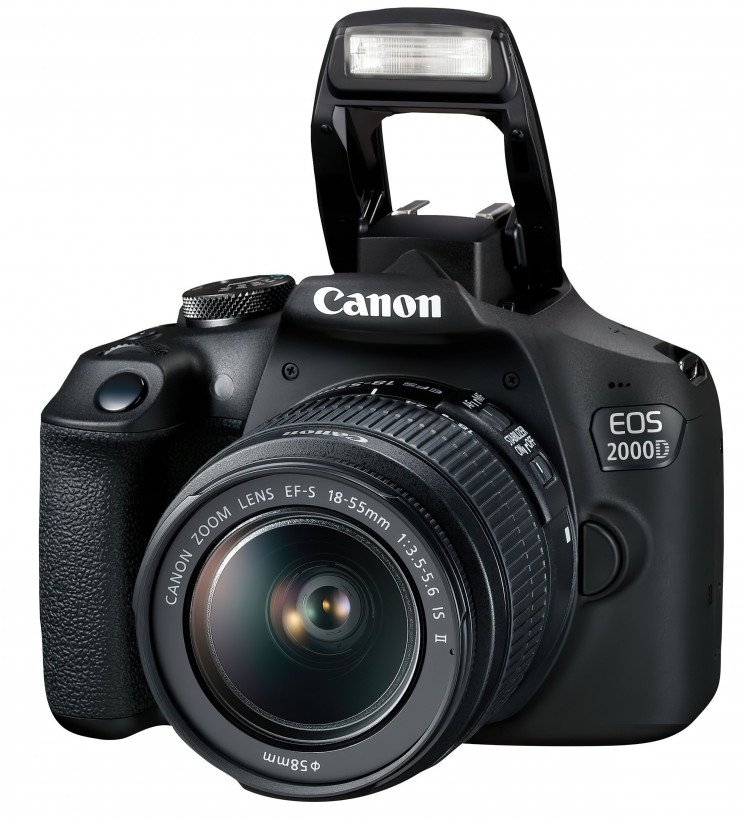 Зеркальный фотоаппарат Canon EOS 2000D 18-55 DC III + сумка SB130 + карта памяти SD16GB  Фото №0