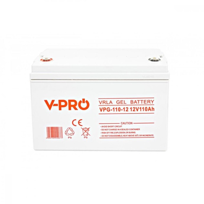 Гелевый аккумулятор для ИБП Volt Polska 12V 110Ah GEL VPRO PREMIUM (6AKUGEL110)