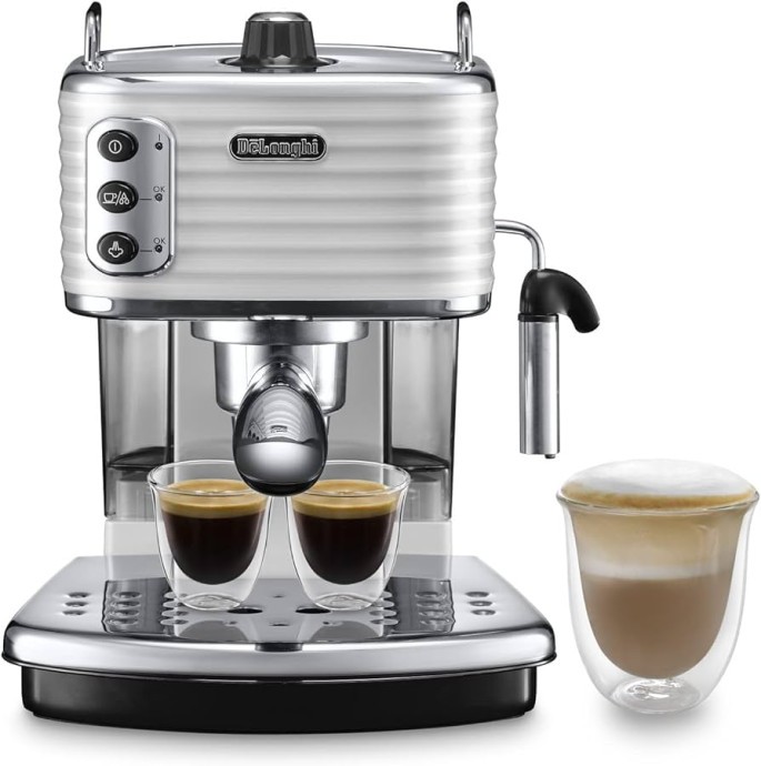 Ріжкова кавоварка еспресо Delonghi Scultura ECZ 351 W