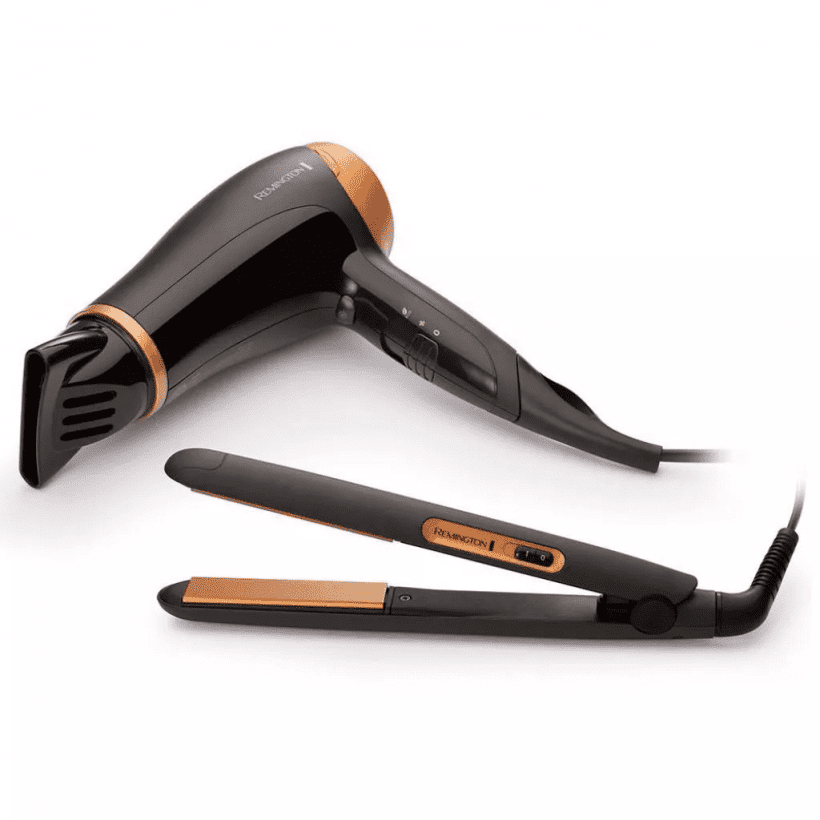 Фен + Утюжок для волосся Remington Haircare Giftpack D3012GP  Фото №1