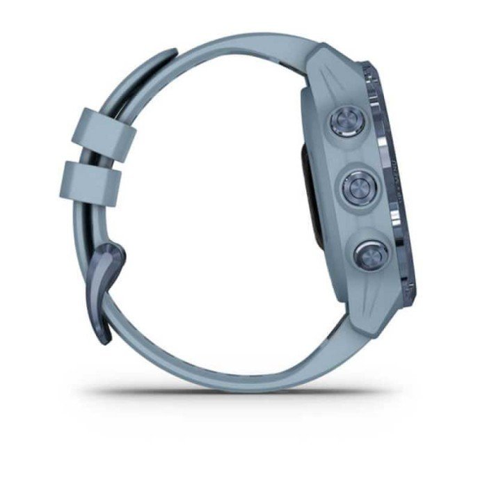 Смарт-часы Garmin Descent Mk2S Mineral Blue with Sea Foam Silicone Band (010-02403-07)  Фото №1
