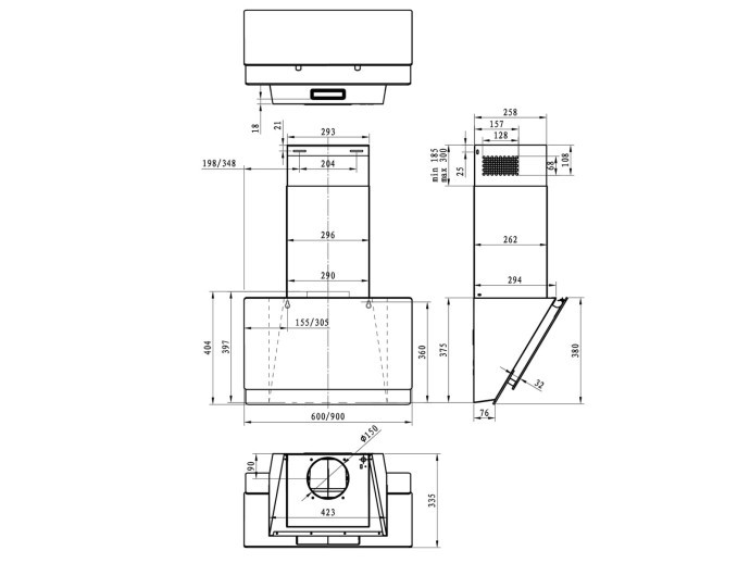 Вытяжка наклонная Gorenje WHI649EXGW  Фото №0