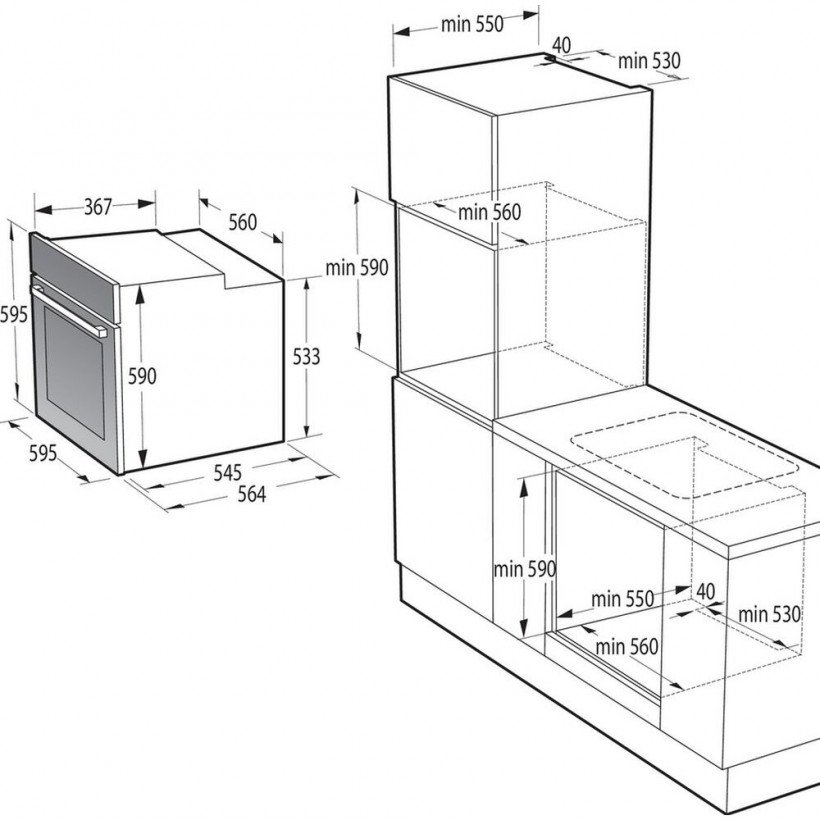 Духовка електрична Gorenje BPSA6747A08BG  Фото №0