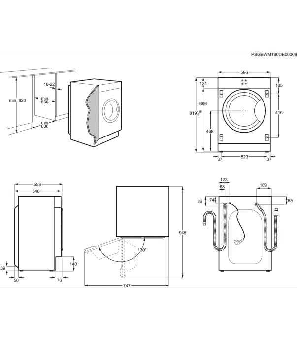 Прально-сушильна машина автоматична Electrolux EW7W368SI  Фото №0
